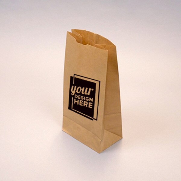 Custom-Printed Natural Kraft 8-lb G